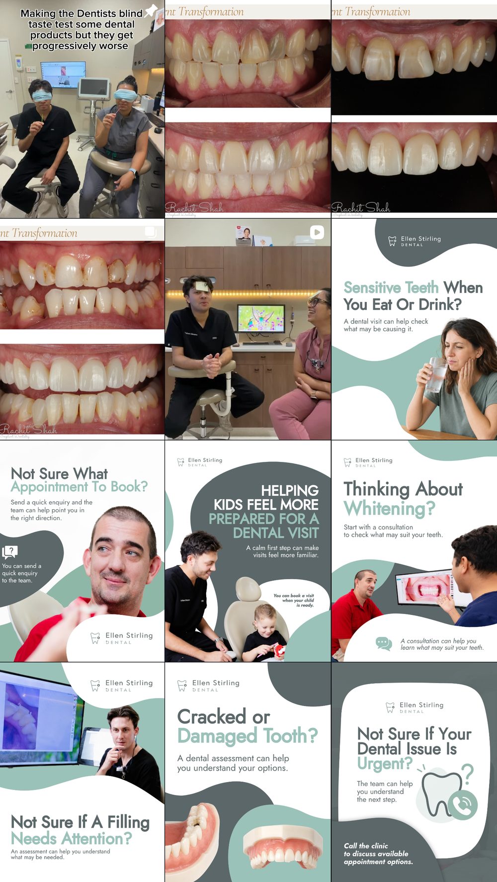 Ellen Stirling Dental current Instagram feed